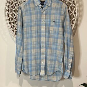 Vineyard Vines by Shep & Ian Slim Fit Tucker Shirt Plaid Size Small With Pocket